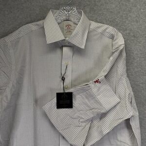 Alabama Crimson Tide Dress Shirt Mens 16 34/35 White Check Brooks Brothers
